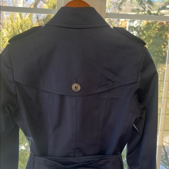 Burberry Navy  Blue Trench Coat - Picture 5 of 11